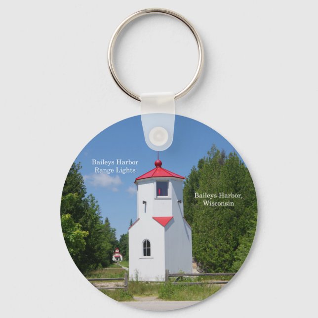 Baileys Harbor Range Lights nyckelring (Framsida)