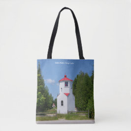 Baileys Harbor Range Lights över hela väskan Tygkasse