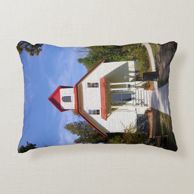 Baileys Harbor Rear Range Light Accent Pillow Prydnadskudde (Framsidan)