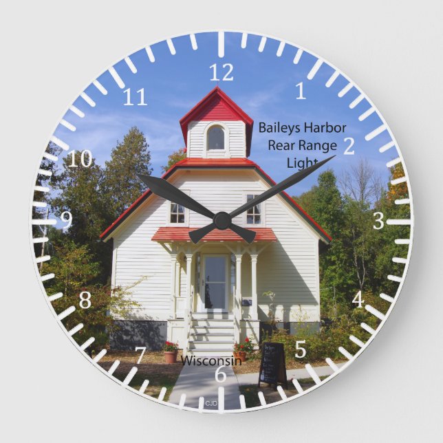 Baileys Harbor Rear Range Light clock Stor Klocka (Framsida)