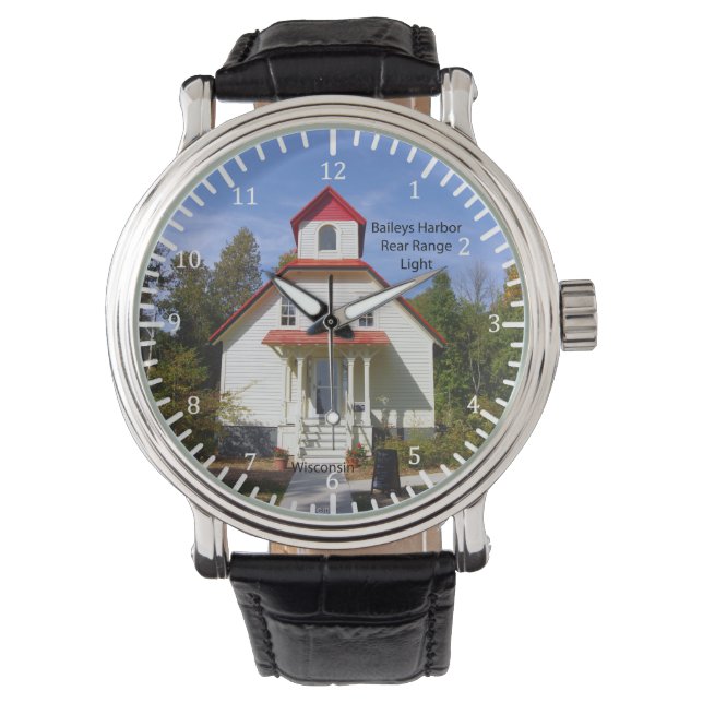 Baileys Harbor Rear Range Light fyr Armbandsur (Framsida)