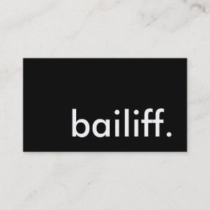 Bailiff. Visitkort