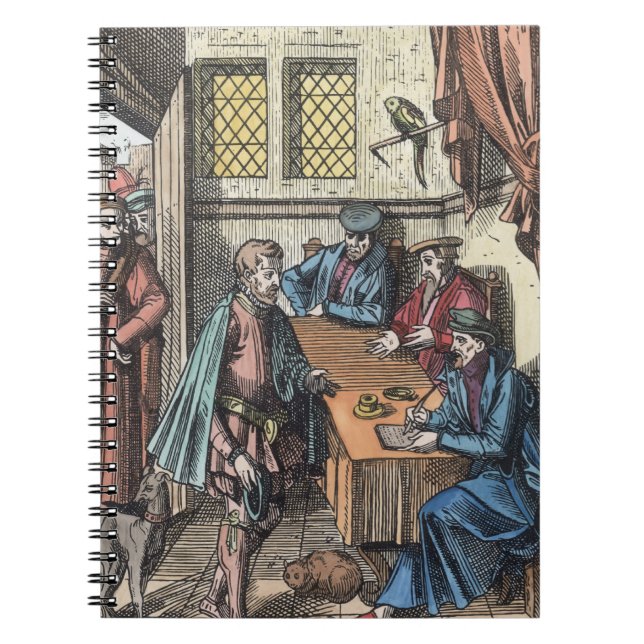 Bailliage eller domstol av kung fogde, afte anteckningsbok (Framsidan)