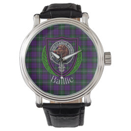 Baillie Scottish Clan Tartan & Crest Armbandsur