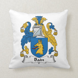 Bain familjvapensköld kudde