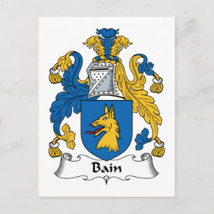 Bain Family Crest Vykort