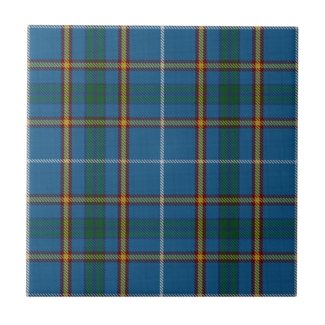 Bain Klan Hunting Tartan Pput Mönster Kakelplatta (Framsidan)