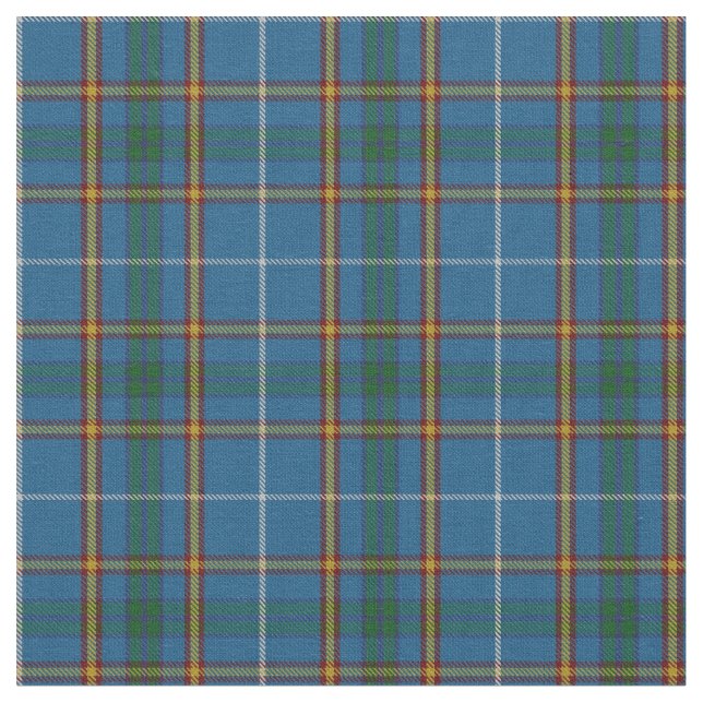 Bain Klan Scottish Tartan Play Mönster Tyg (Närbild)