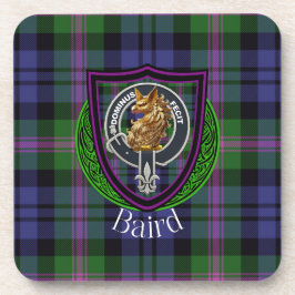 Baird Scottish Clan Tartan & Crest Underlägg