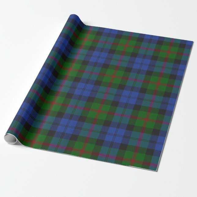 Baird Scottish Klan Tartan Plaid Mönster Presentpapper (Utrullad)