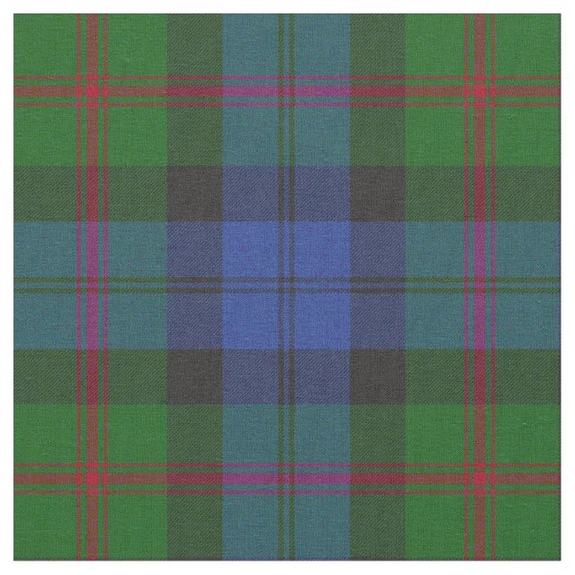 Baird Scottish Klan Tartan Plaid Mönster Tyg (Närbild)