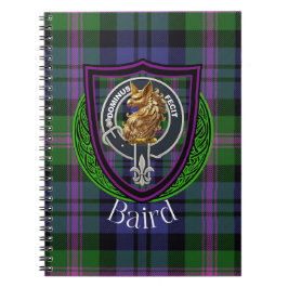 Baird skotska klan tartan & vapen anteckningsbok