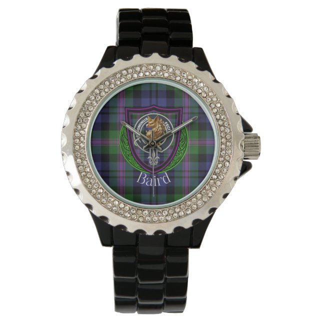 Baird skotska klan tartan & vapen armbandsur (Framsida)