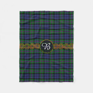 Baird Tartan och Monogram Fleecefilt