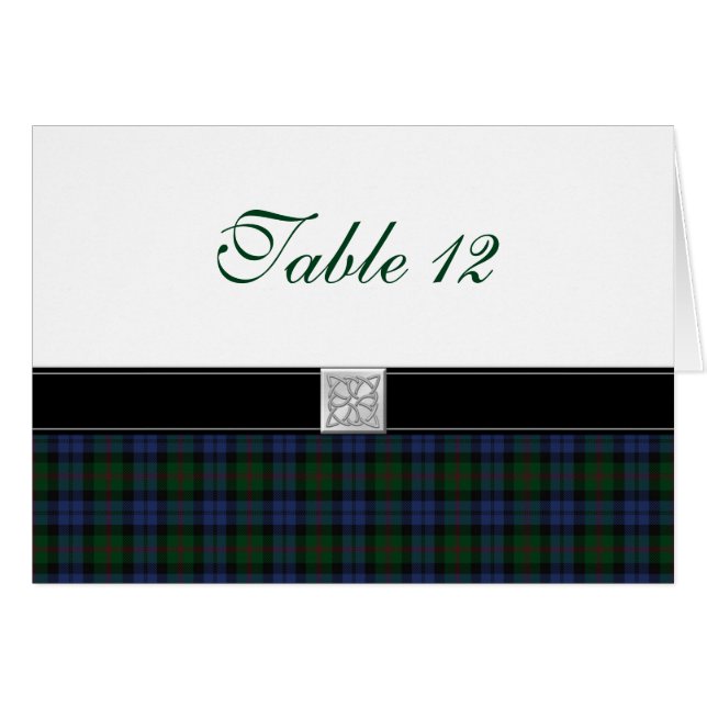 Baird Tartan Special Occtan Bord Card Hälsningskort (Framsidan Horizontal)