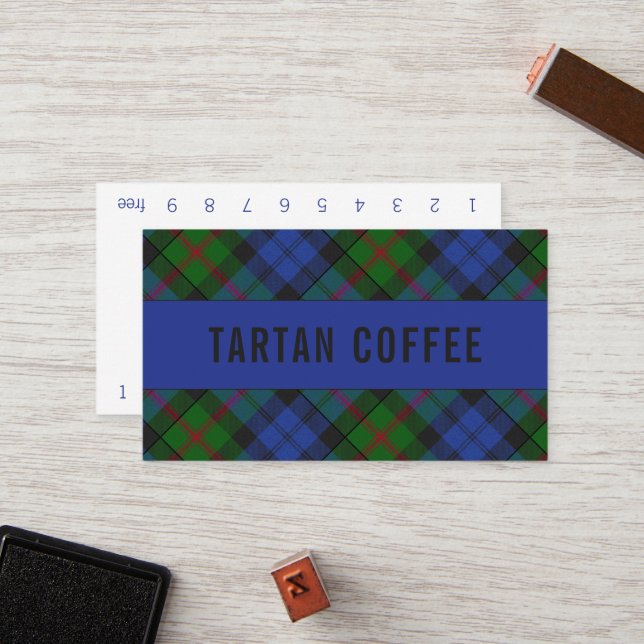 Baird Tartan-stanschkort Lojalitetskort (Fram/Back In Situ)