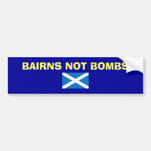 Bairns inte bombarderar den skotska bildekal