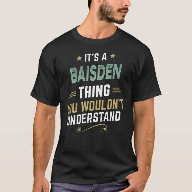 BAISDEN Efternamn, BAISDEN-familjen namn vapensköl T Shirt (Framsida)