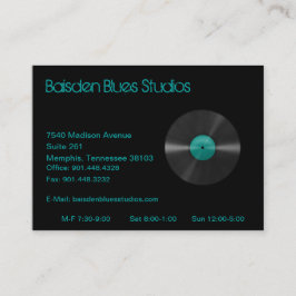 Baisden slösar studiovisitkorten visitkort