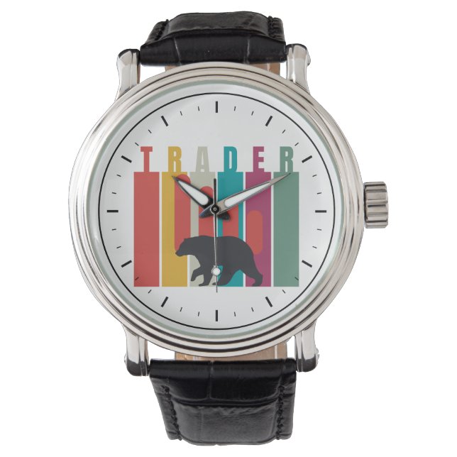 Baissemarknad | Trader | Enkel design Armbandsur (Framsida)