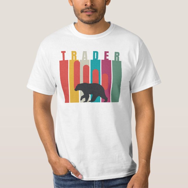 Baissemarknad | Trader | Enkel design T Shirt (Framsida)