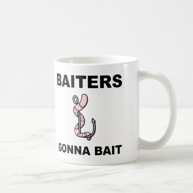 Baitare Kommer Att Locka Rolig Fiskemug eller Kaff Kaffemugg (Höger)