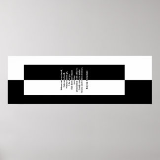 Báiyún's Black and White Poster