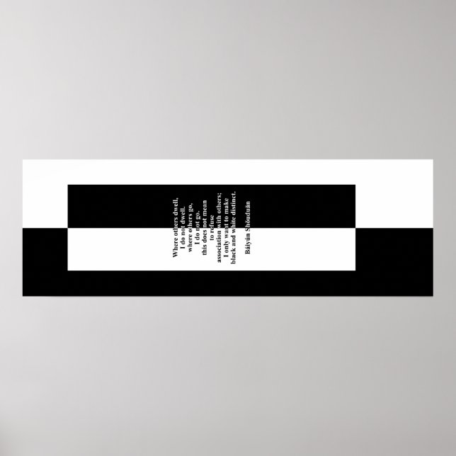 Báiyún's Black and White Poster (Framsidan)