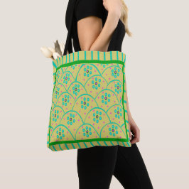 Baja Blooms Gult Tote Bag Tygkasse