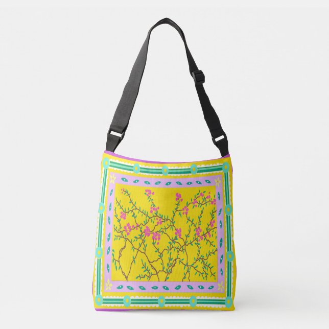 Baja Bougainvillea Crossbody Bag Axelväska (Framsida)