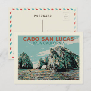 Baja California Cabo San Lucas, Mexiko Postcard Vykort