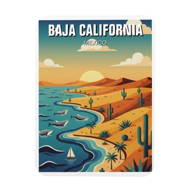 Baja California Magnet (Vertikal)