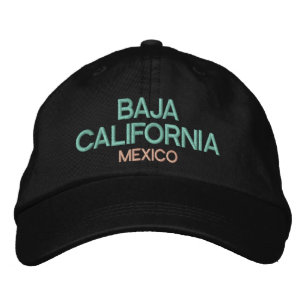 Baja California Mexico Embroized Hat Broderad Keps
