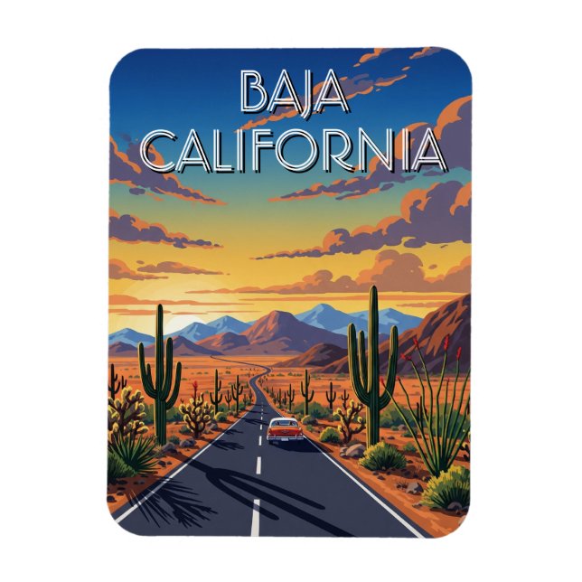 Baja California Mexico Travel Magnet (Vertikal)