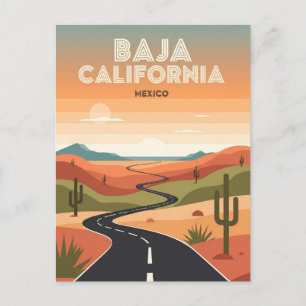 Baja California Mexico Travel Vykort
