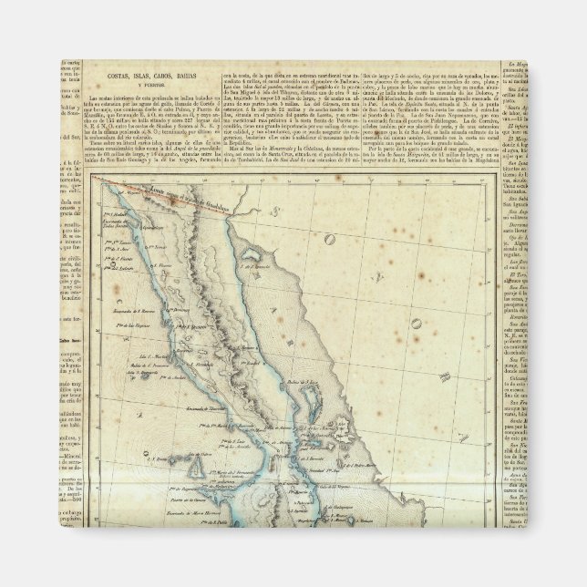 Baja California, Mexiko Magnet (Framsidan)