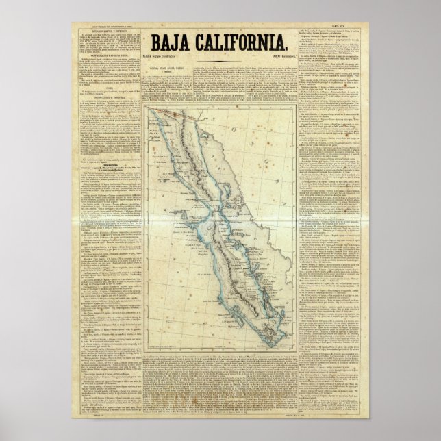 Baja California, Mexiko Poster (Framsidan)