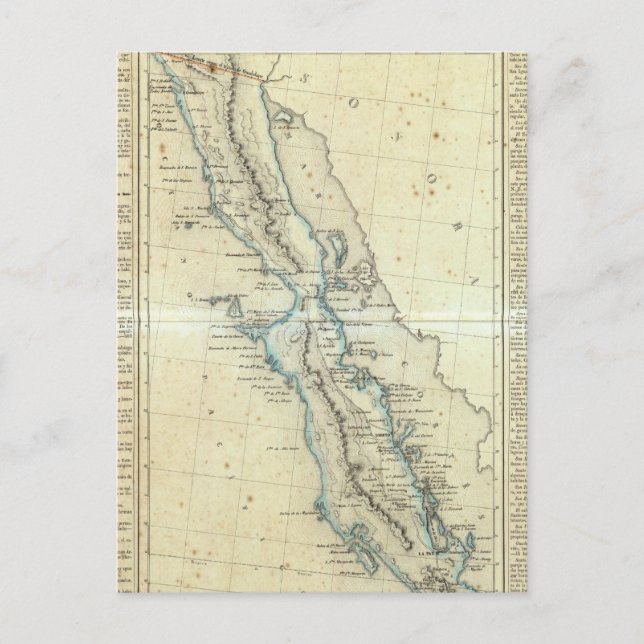 Baja California, Mexiko Vykort (Framsida)