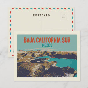 Baja California Sur lanscape, Mexiko Postcard Vykort