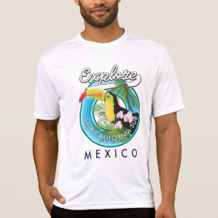 Baja California Sur Mexico retro logotyp T Shirt