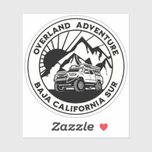 Baja California Sur Overland Lastbil Klistermärken
