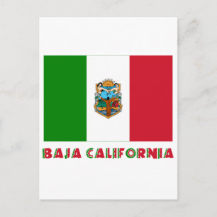 Baja California Unofficial Flagga Vykort