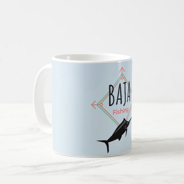 Baja Fishing Badge Kaffemugg (Framsida vänster)