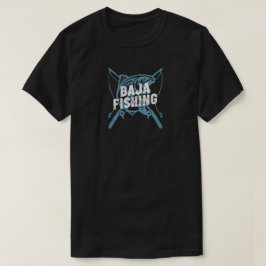 Baja Fishing logotyp stil T Shirt