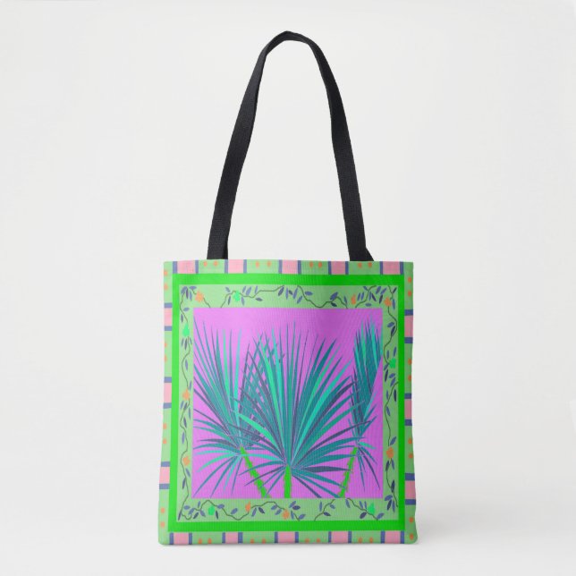 Baja Handflatan Tote Bag Tygkasse (Framsida)