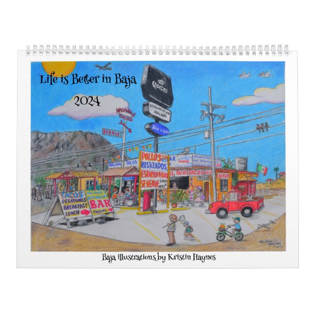 Baja Illustrations av Kristin Calendars Kalender (Omslag)