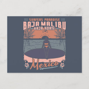 BAJA MALIBU MEXIKO - STORVÅGS-SURFING VYKORT