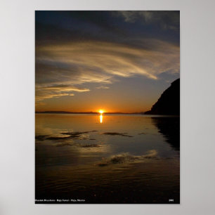 Baja solnedgång poster