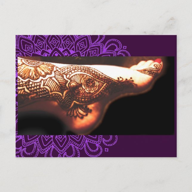 Bajidoo Henna Tattoo Work NO2 Vykort (Framsida)