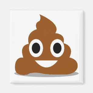 Bajs Emoji Emoticon Rolig Kylskåpsmagnet